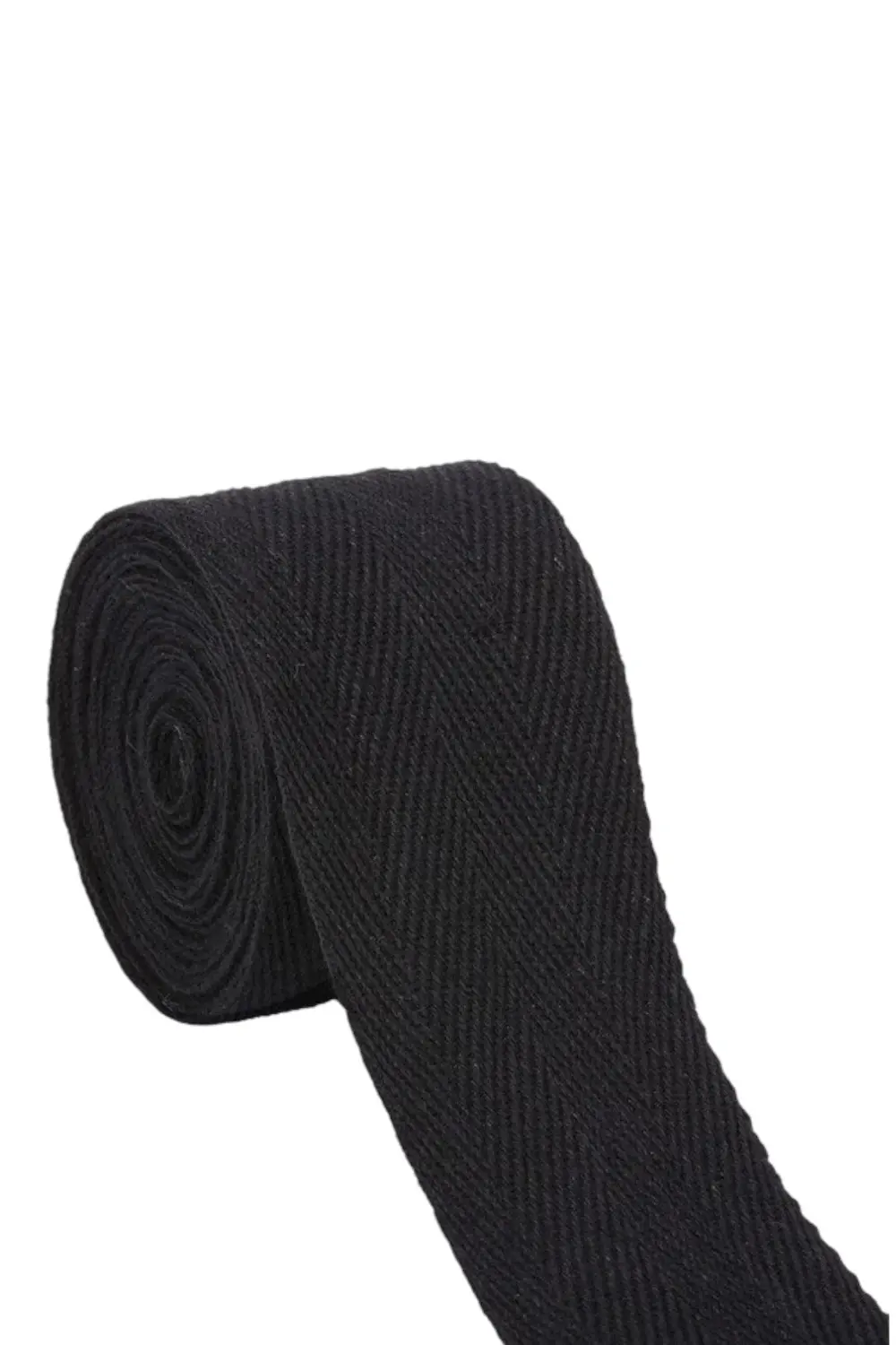 Tuhafiyecimiz 3Cm Eninde Dar Dokuma Şerit Siyah Balıksırtı 3 Cm 10 Metre