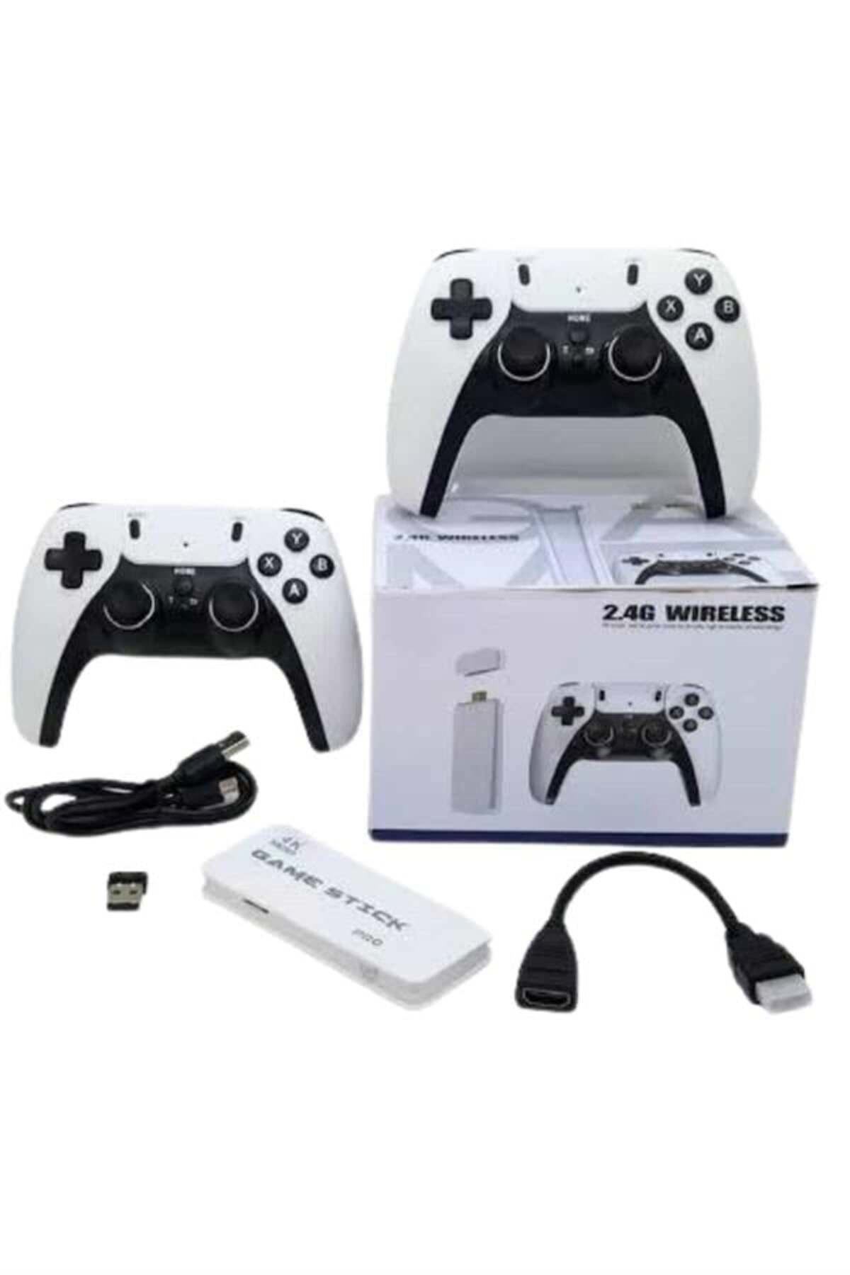 3D 4K 2000 Oyunlu Game Stick Oyun Konsolu Çift Konsol - Lisinya