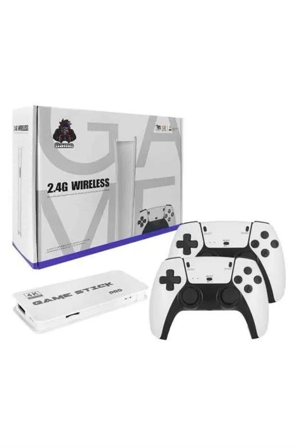 3D 4K Oyun Konsolu Game Stick - Çift Konsol 2000 Oyunlu, HDMI'lı Retro Emülasyon