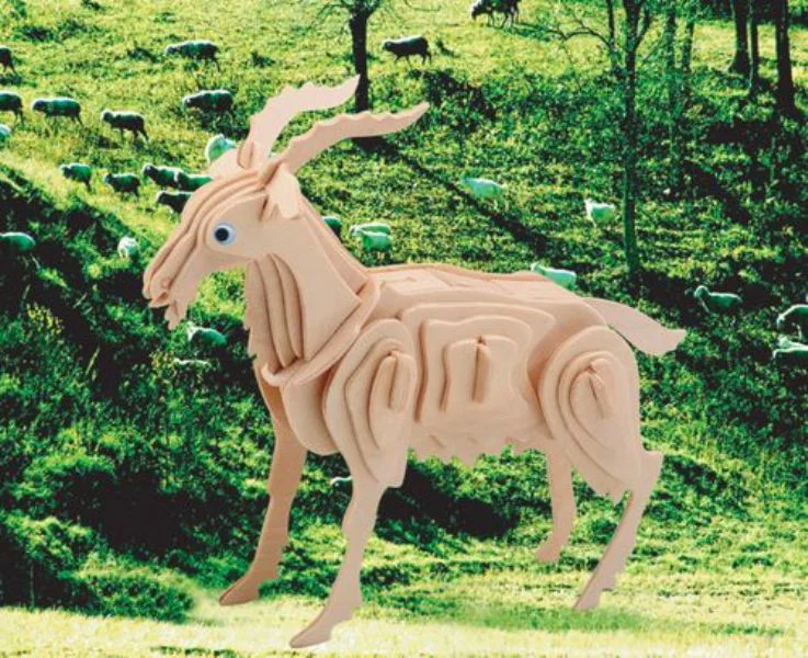3D Ahşap Puzzle - Keçi 3D Ahşap Puzzle - Keçi