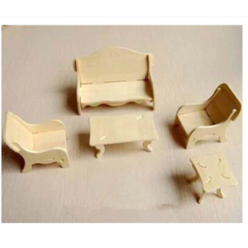3D Ahşap Puzzle - Salon Takımı 3D Ahşap Puzzle - Salon Takımı