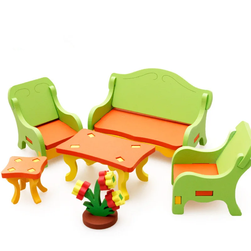 3D Ahşap Puzzle - Salon Takımı 3D Ahşap Puzzle - Salon Takımı