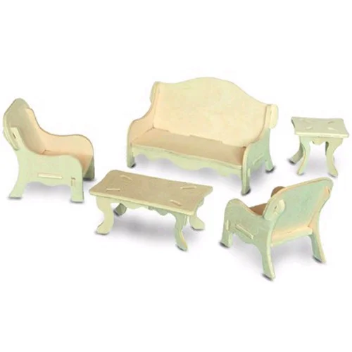 3D Ahşap Puzzle - Salon Takımı 3D Ahşap Puzzle - Salon Takımı