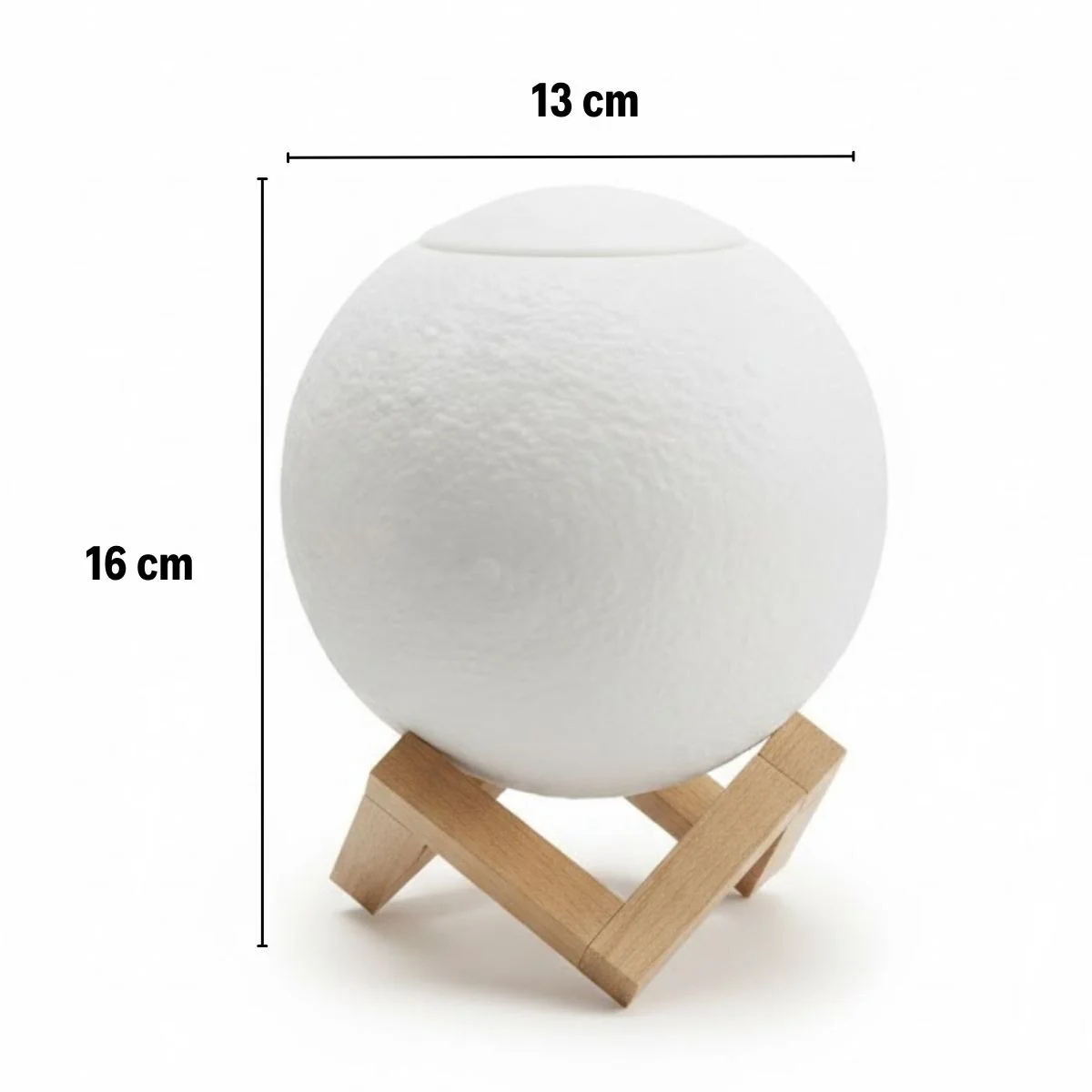 3D Ay Tasarımlı Su Yenilemeli USB Hava Nemlendiricisi – Dokunmatik, 3 Renk Işık Modlu (Gün Işığı / Beyaz / Sarı Işık) Gece Lambası Fiyatı, Yorumları ve Özellikleri