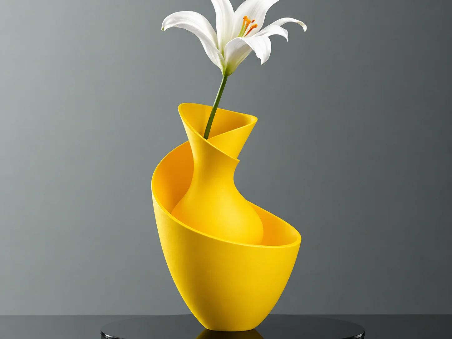 3D Baskı Bold Vazo - Akışkan Formlu Dekoratif Vazo-Sarı 3D Baskı Bold Vazo - Akışkan Formlu Dekoratif Vazo-Sarı