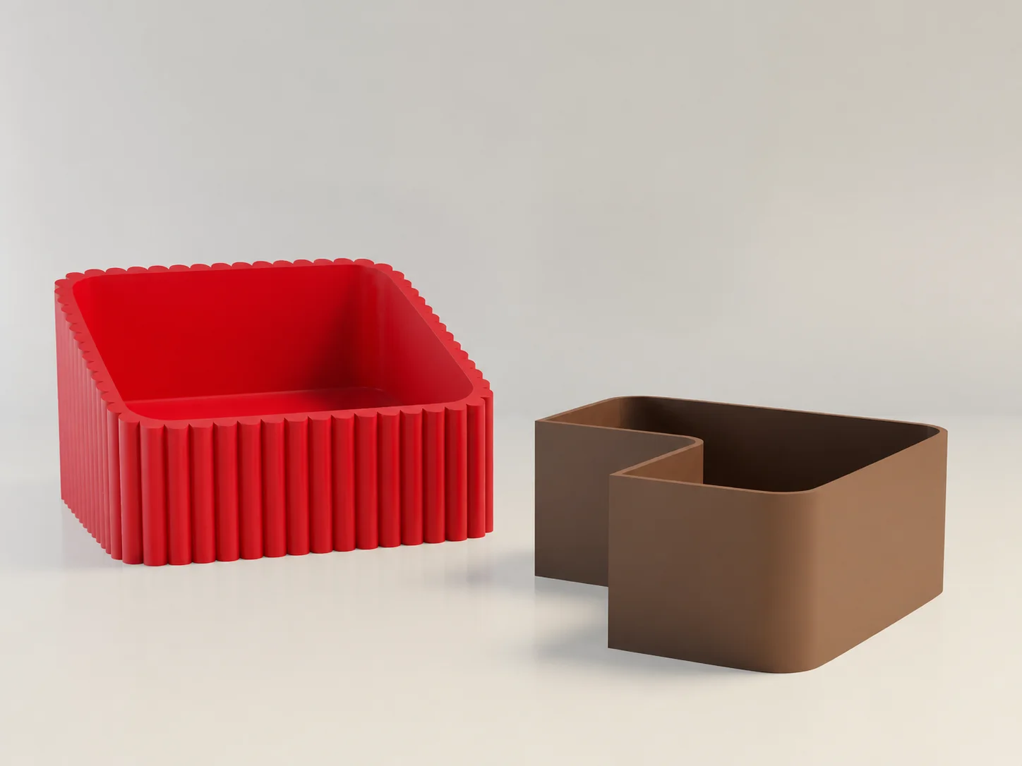 3D Baskı Fıstık Kasesi - Çift Hazneli Kabuk Ayırıcı Sunum Kasesi - Kırmızı Kahverengi 3D Baskı Fıstık Kasesi - Çift Hazneli Kabuk Ayırıcı Sunum Kasesi - Kırmızı Kahverengi