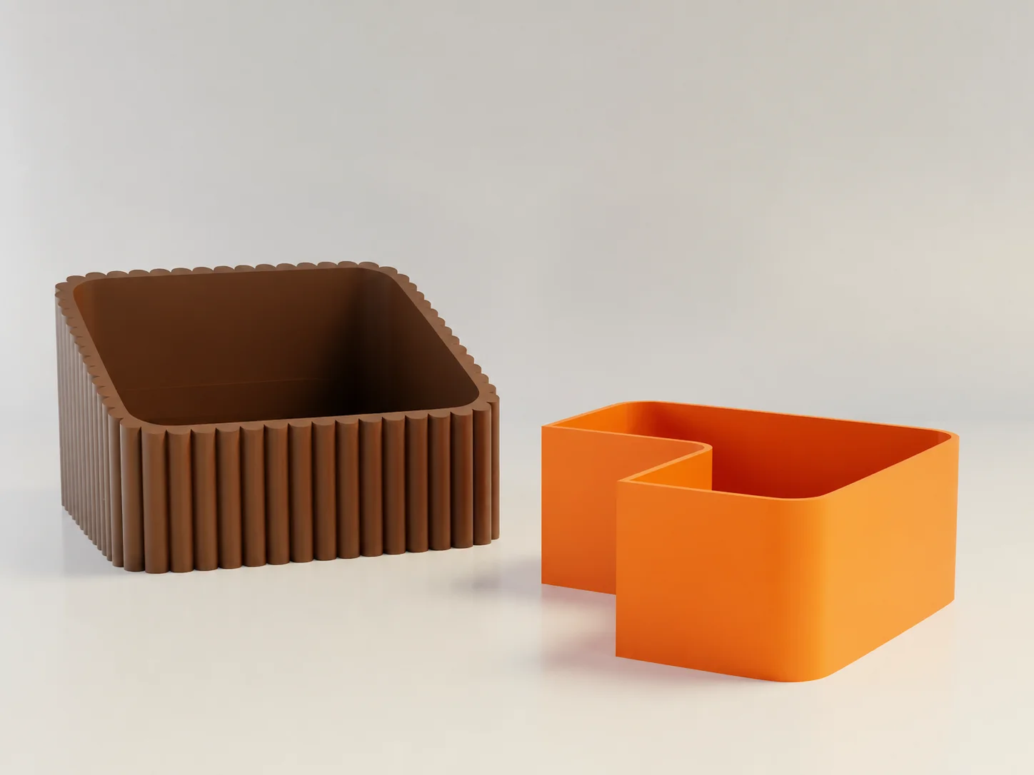 3D Baskı Fıstık Kasesi - Çift Hazneli Kabuk Ayırıcı Sunum Kasesi - Kahverengi Turuncu 3D Baskı Fıstık Kasesi - Çift Hazneli Kabuk Ayırıcı Sunum Kasesi - Kahverengi Turuncu