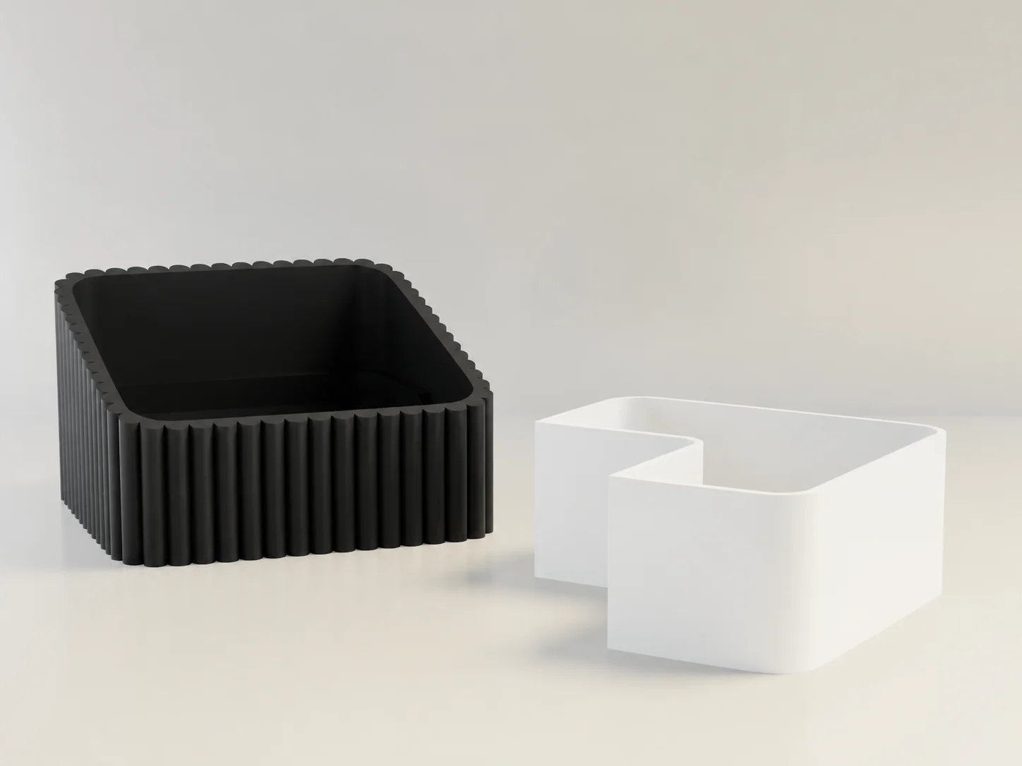 3D Baskı Fıstık Kasesi - Çift Hazneli Kabuk Ayırıcı Sunum Kasesi - Siyah Beyaz 3D Baskı Fıstık Kasesi - Çift Hazneli Kabuk Ayırıcı Sunum Kasesi - Siyah Beyaz