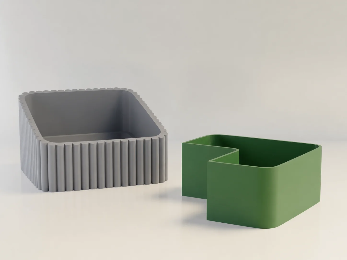 3D Baskı Fıstık Kasesi - Çift Hazneli Kabuk Ayırıcı Sunum Kasesi - Gri Yeşil 3D Baskı Fıstık Kasesi - Çift Hazneli Kabuk Ayırıcı Sunum Kasesi - Gri Yeşil