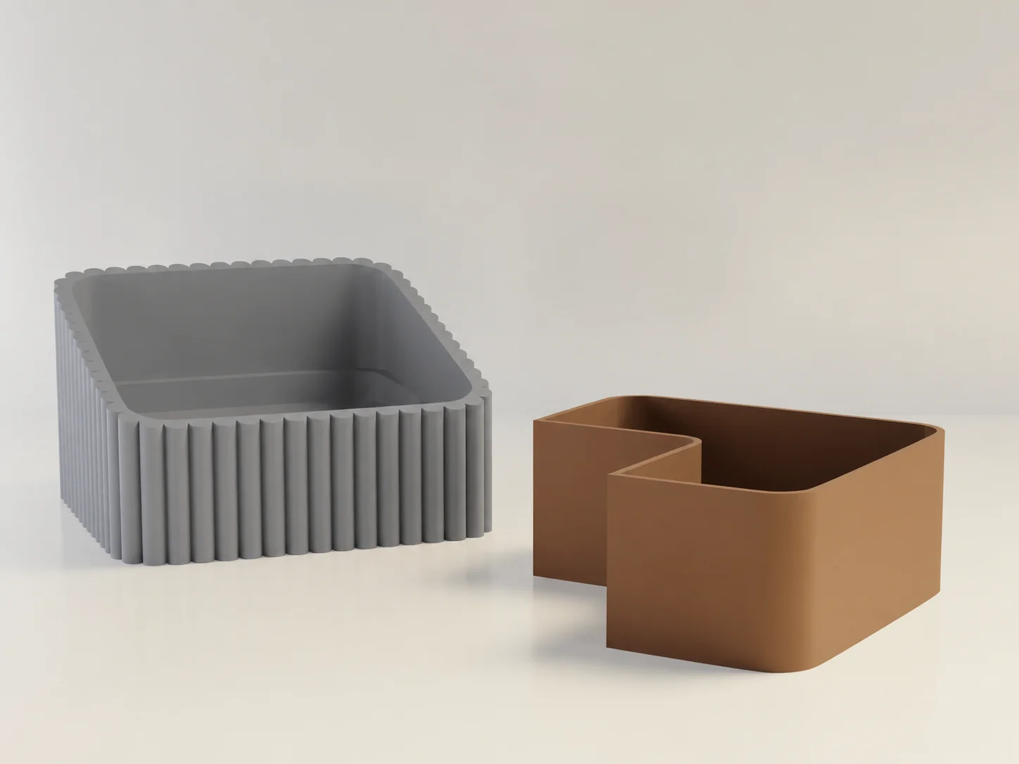 3D Baskı Fıstık Kasesi - Çift Hazneli Kabuk Ayırıcı Sunum Kasesi - Gri Kahverengi 3D Baskı Fıstık Kasesi - Çift Hazneli Kabuk Ayırıcı Sunum Kasesi - Gri Kahverengi