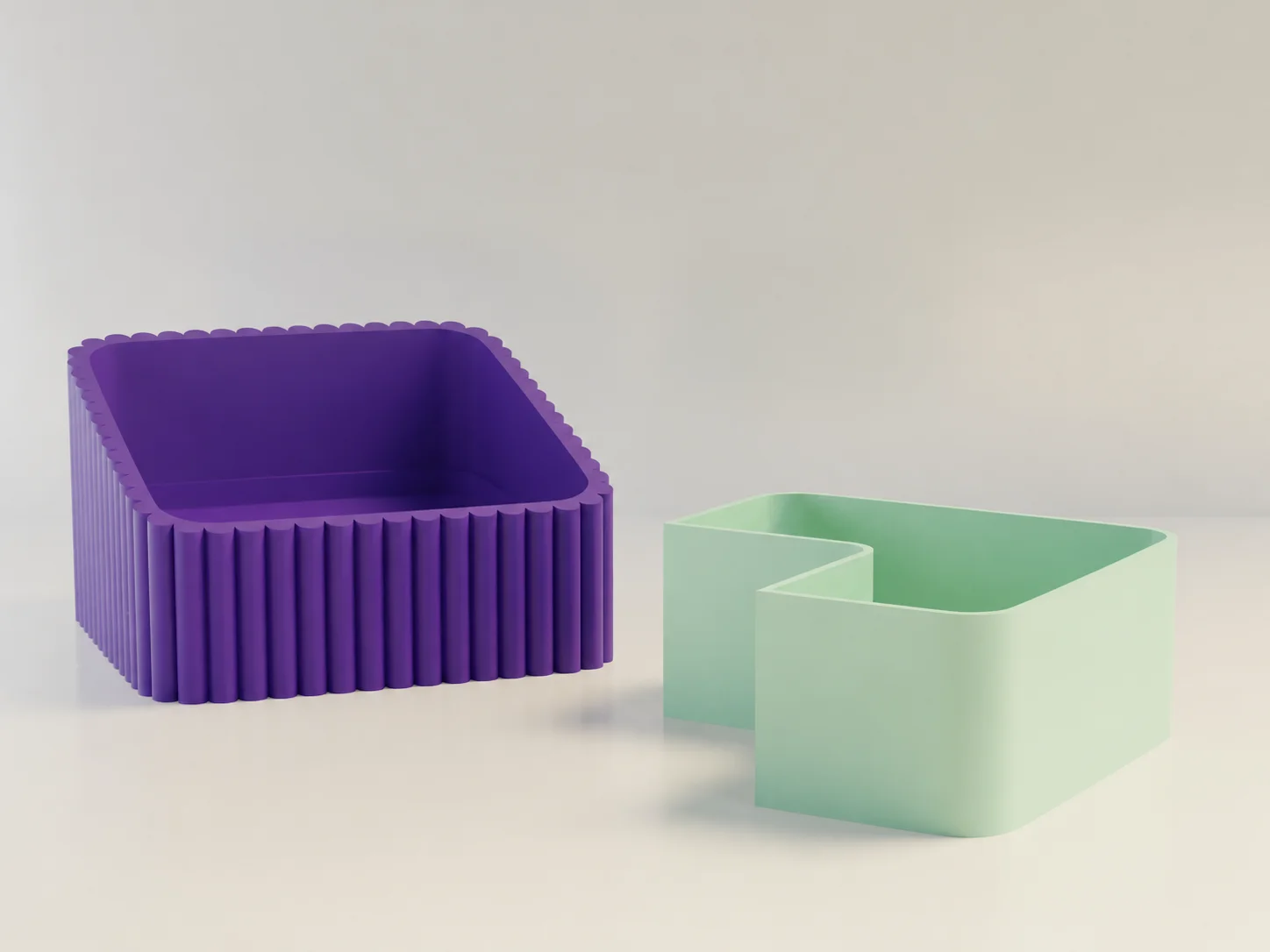 3D Baskı Fıstık Kasesi - Çift Hazneli Kabuk Ayırıcı Sunum Kasesi - Mor Mint 3D Baskı Fıstık Kasesi - Çift Hazneli Kabuk Ayırıcı Sunum Kasesi - Mor Mint
