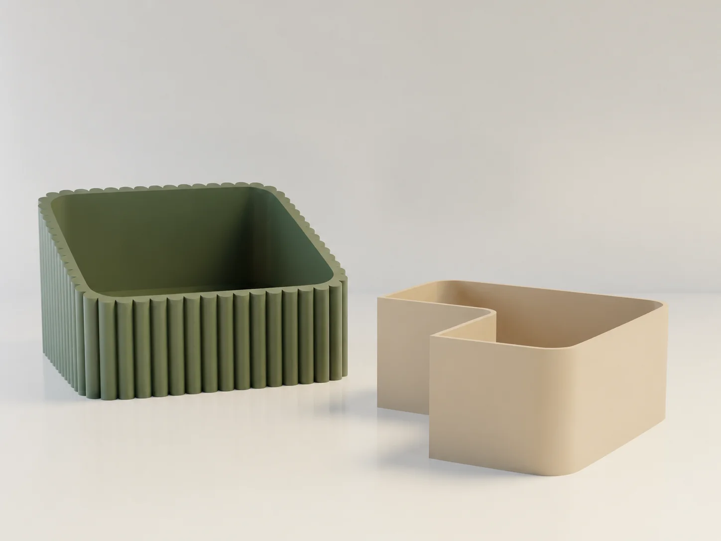 3D Baskı Fıstık Kasesi - Çift Hazneli Kabuk Ayırıcı Sunum Kasesi - Yeşil Bej 3D Baskı Fıstık Kasesi - Çift Hazneli Kabuk Ayırıcı Sunum Kasesi - Yeşil Bej
