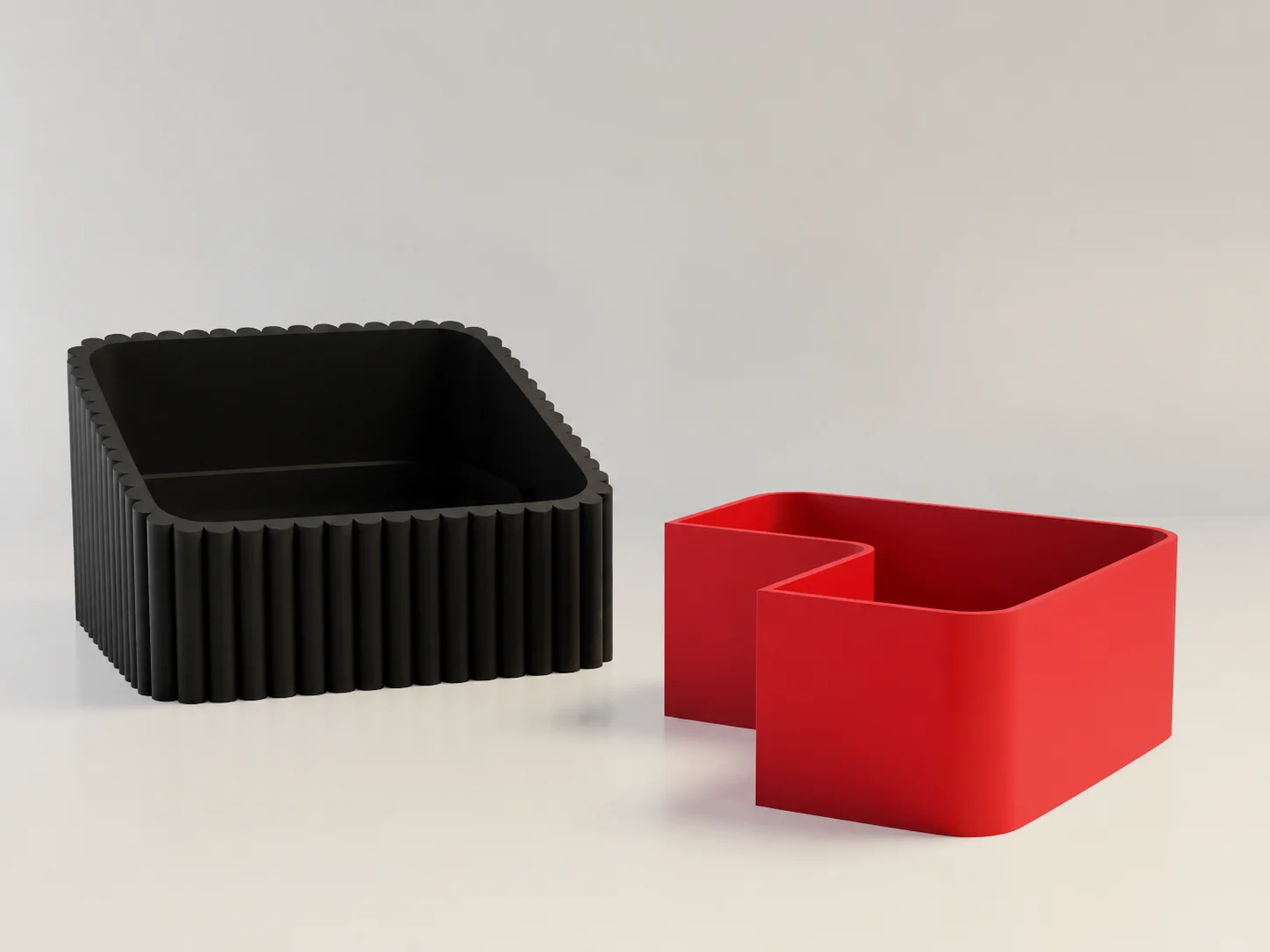 3D Baskı Fıstık Kasesi - Çift Hazneli Kabuk Ayırıcı Sunum Kasesi - Siyah Kırmızı 3D Baskı Fıstık Kasesi - Çift Hazneli Kabuk Ayırıcı Sunum Kasesi - Siyah Kırmızı