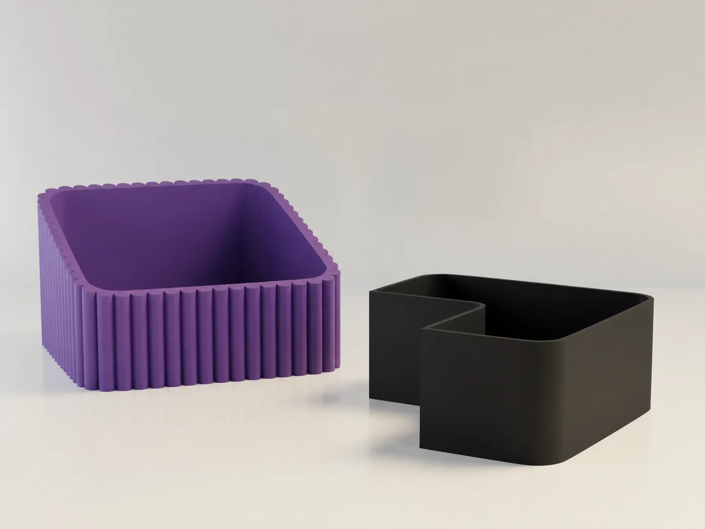 3D Baskı Fıstık Kasesi - Çift Hazneli Kabuk Ayırıcı Sunum Kasesi - Mor Siyah 3D Baskı Fıstık Kasesi - Çift Hazneli Kabuk Ayırıcı Sunum Kasesi - Mor Siyah