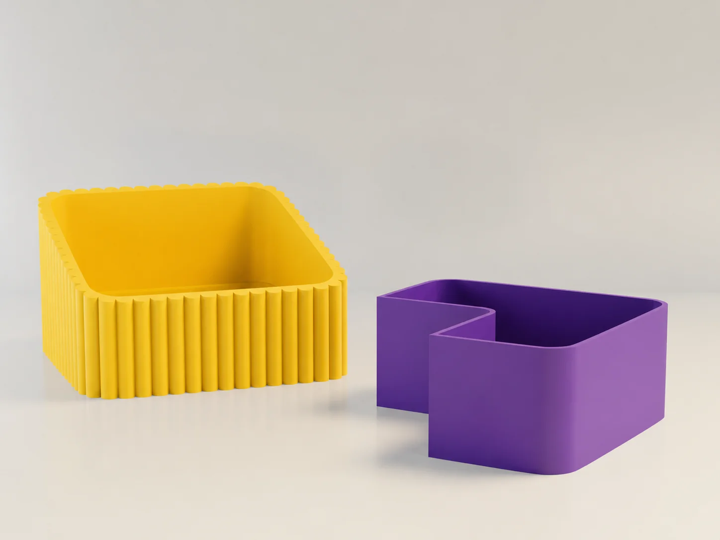 3D Baskı Fıstık Kasesi - Çift Hazneli Kabuk Ayırıcı Sunum Kasesi - Sarı Mor 3D Baskı Fıstık Kasesi - Çift Hazneli Kabuk Ayırıcı Sunum Kasesi - Sarı Mor