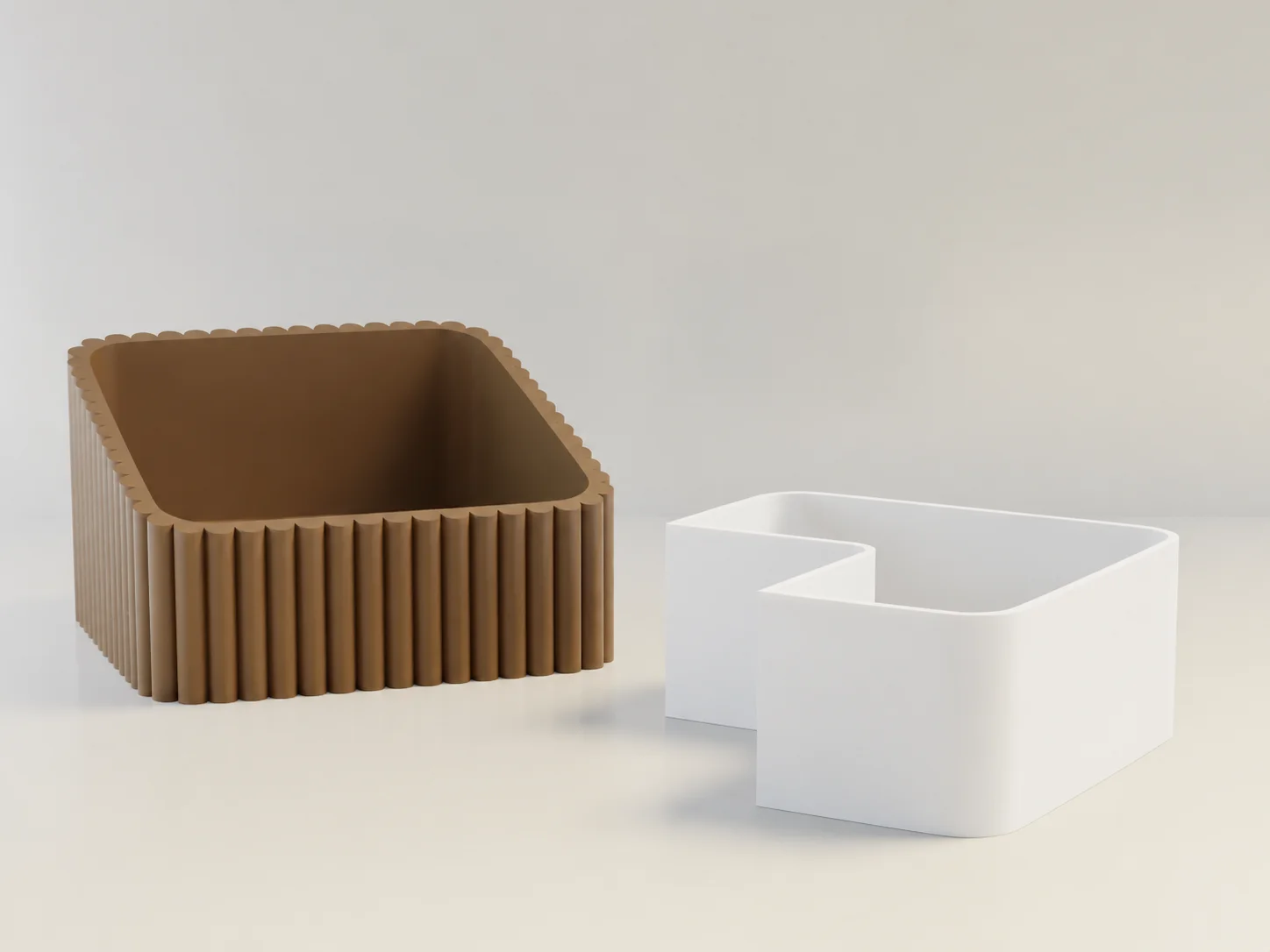 3D Baskı Fıstık Kasesi - Çift Hazneli Kabuk Ayırıcı Sunum Kasesi - Kahverengi Beyaz 3D Baskı Fıstık Kasesi - Çift Hazneli Kabuk Ayırıcı Sunum Kasesi - Kahverengi Beyaz