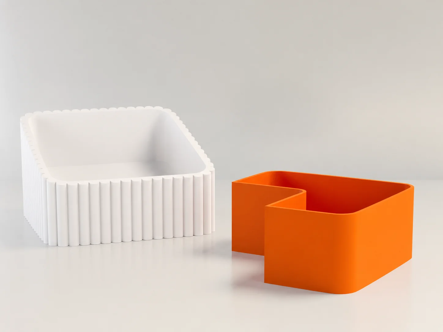 3D Baskı Fıstık Kasesi - Çift Hazneli Kabuk Ayırıcı Sunum Kasesi - Beyaz Turuncu 3D Baskı Fıstık Kasesi - Çift Hazneli Kabuk Ayırıcı Sunum Kasesi - Beyaz Turuncu