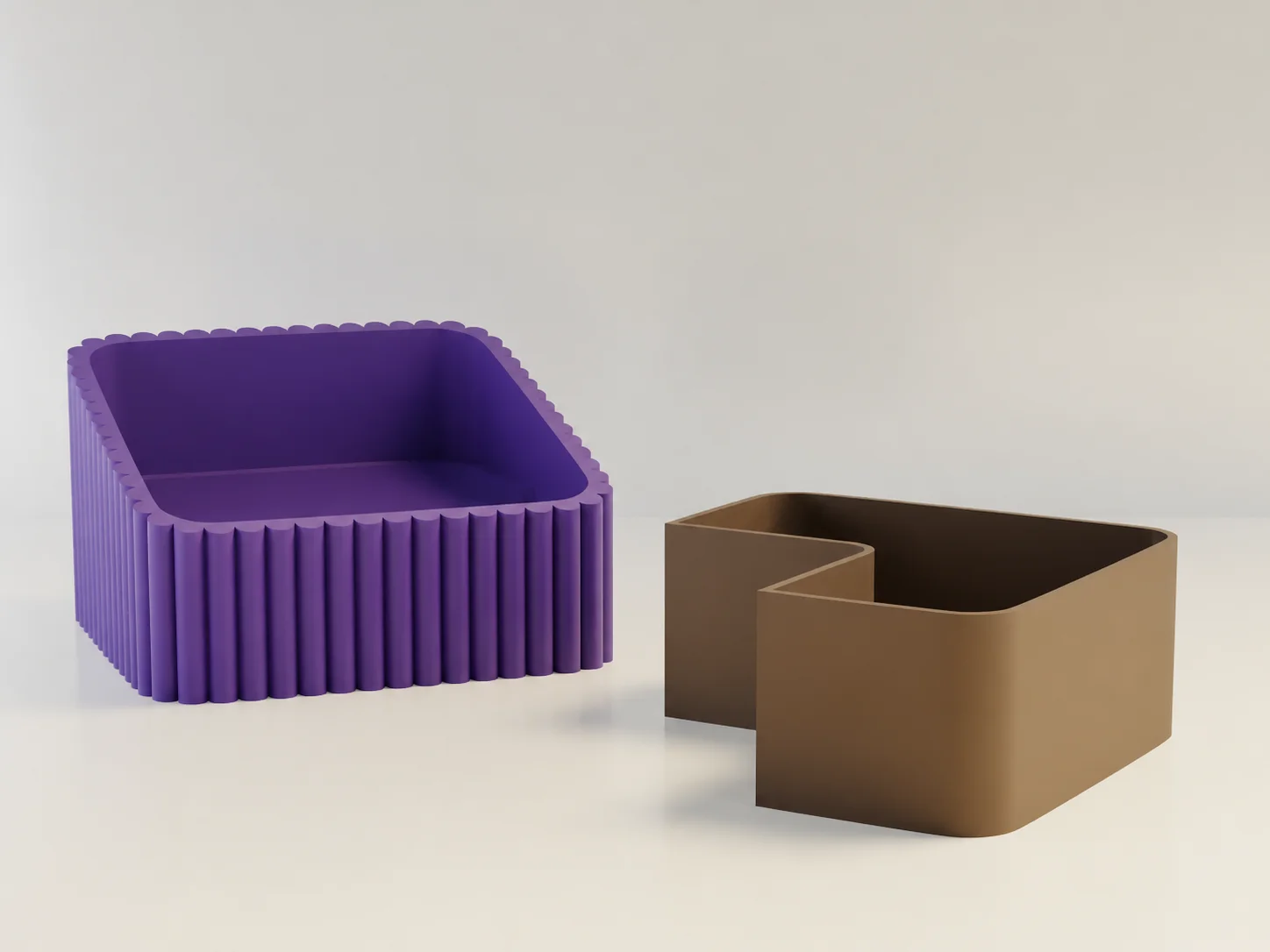 3D Baskı Fıstık Kasesi - Çift Hazneli Kabuk Ayırıcı Sunum Kasesi - Mor Kahverengi 3D Baskı Fıstık Kasesi - Çift Hazneli Kabuk Ayırıcı Sunum Kasesi - Mor Kahverengi