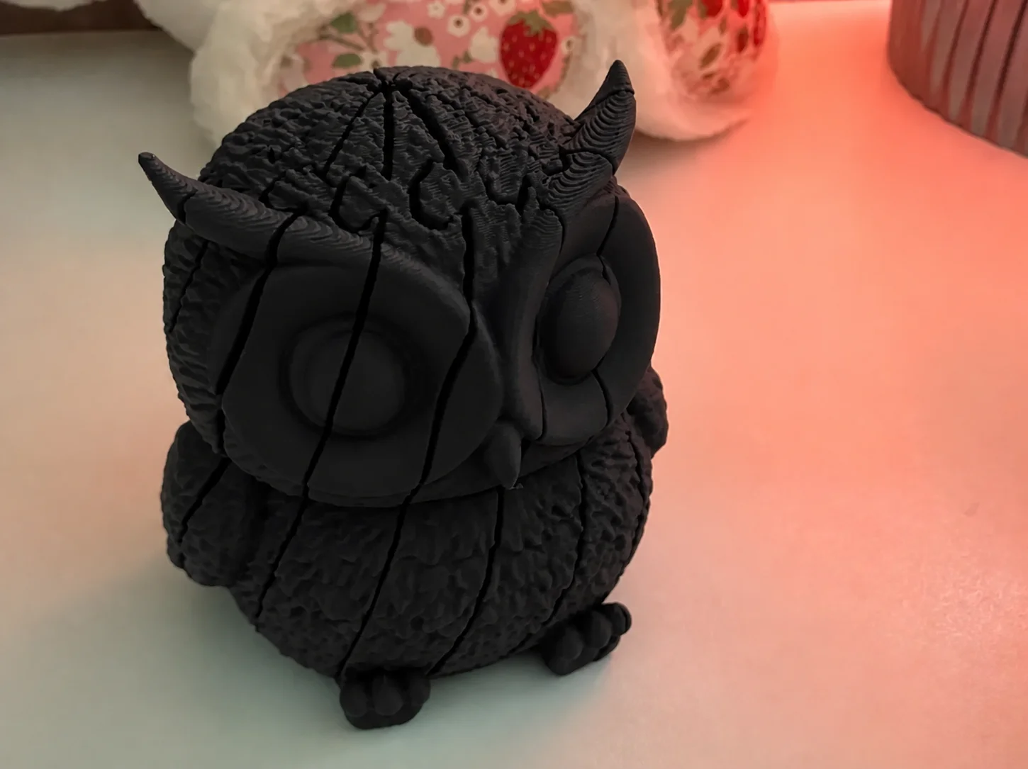 3D Baskı Hareketli Baykuş Figürü - Eklemli Flexi Oyuncak - Siyah 3D Baskı Hareketli Baykuş Figürü - Eklemli Flexi Oyuncak - Siyah