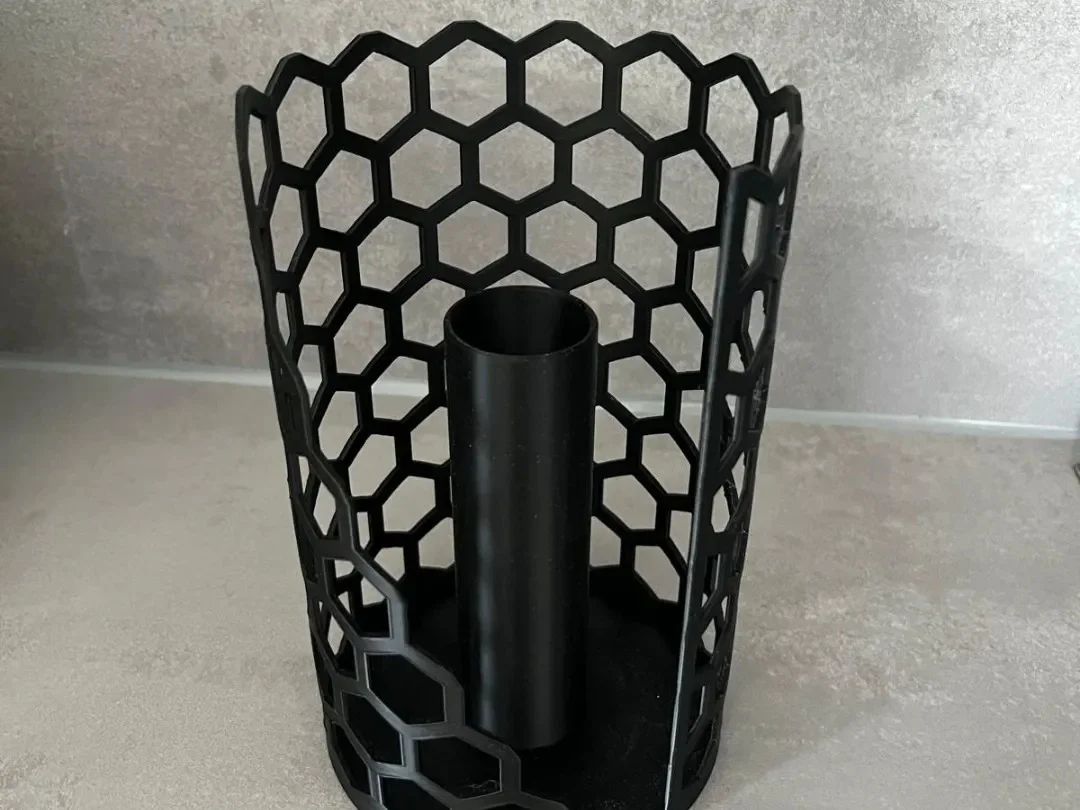 3D Baskı Petek Desenli Kağıt Havlu Standı Ağırlıklı Tabanlı Dik Tezgah Üstü Havluluk Mutfak Siyah 3D Baskı Petek Desenli Kağıt Havlu Standı Ağırlıklı Tabanlı Dik Tezgah Üstü Havluluk Mutfak Siyah
