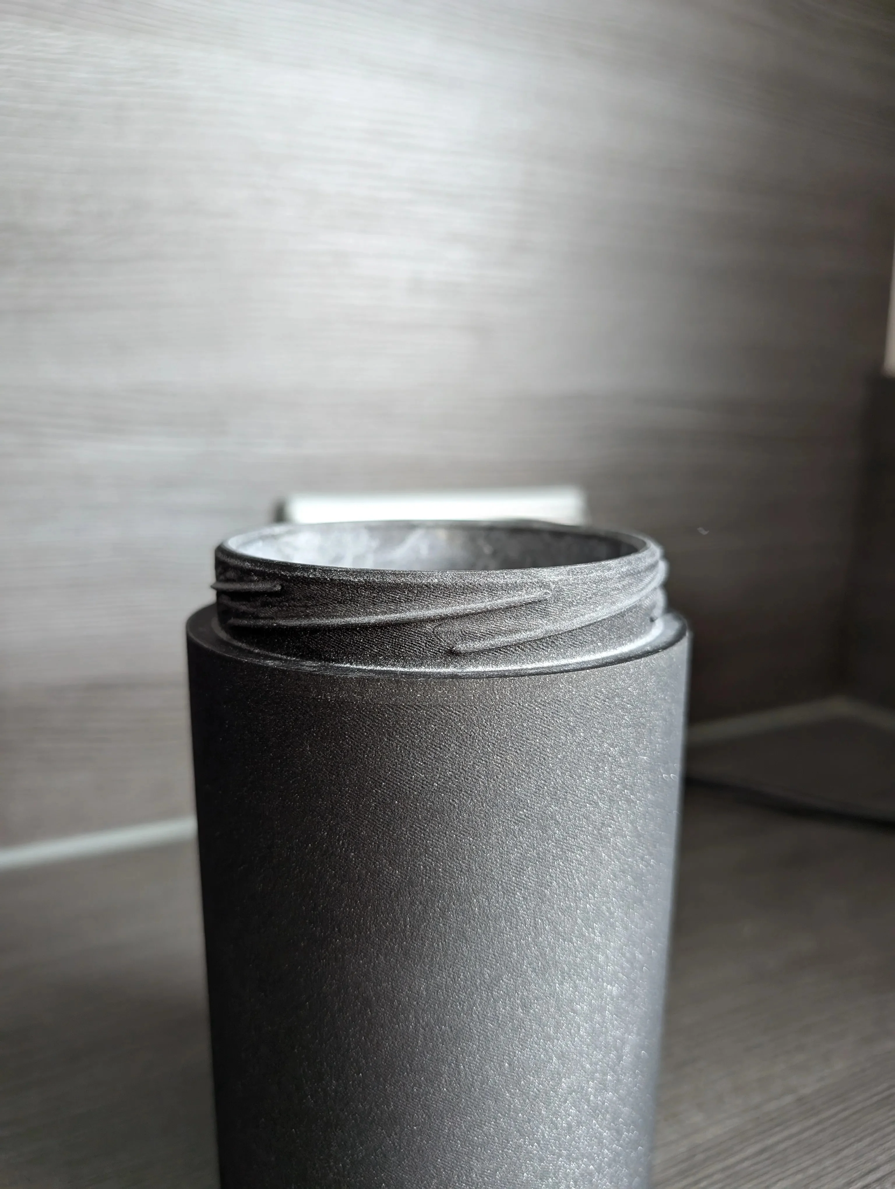3D Baskı Vidalı Kapaklı Saklama Kavanozu Tırtıklı Kapaklı Dekoratif Mutfak Kuru Gıda Kabı 10x16 cm ~800 ml
