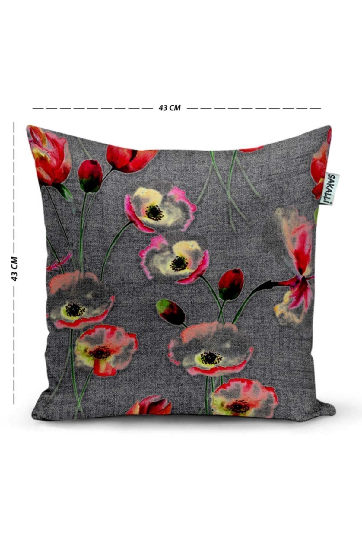 Sakallı 3D Baskılı Dekoratif Kırlent Kılıfı