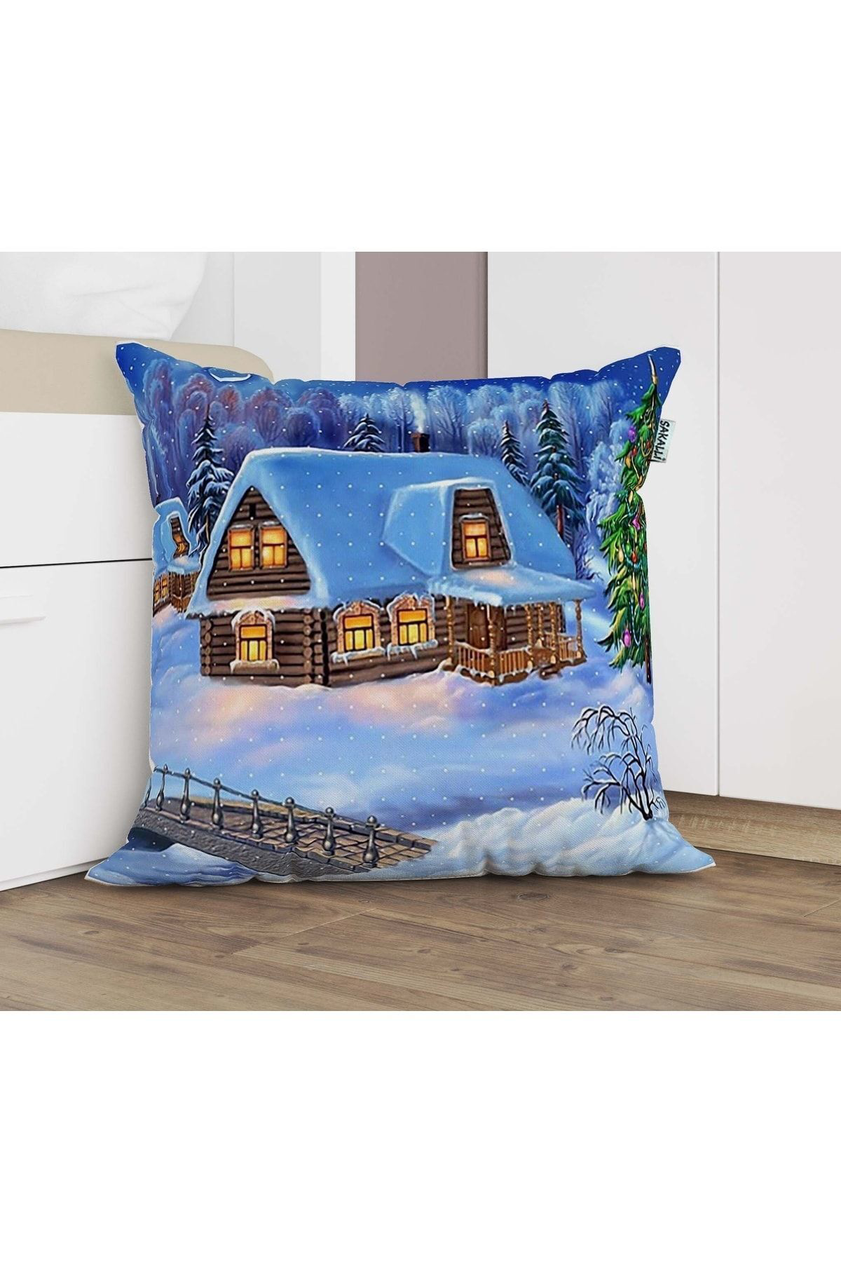 Sakallı 3D Baskılı Dekoratif Kırlent Kılıfı