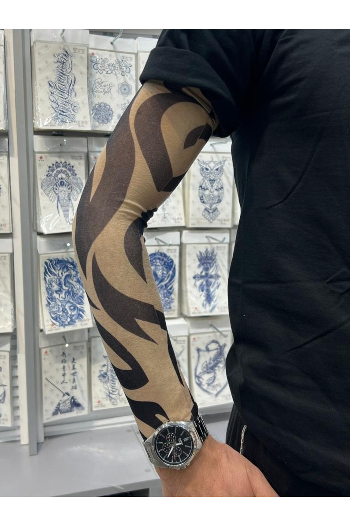 Arescollection 3D Baskılı Giyilebilir Likralı Yıkanabilir Kol Ve Bacak Dövmesi 1