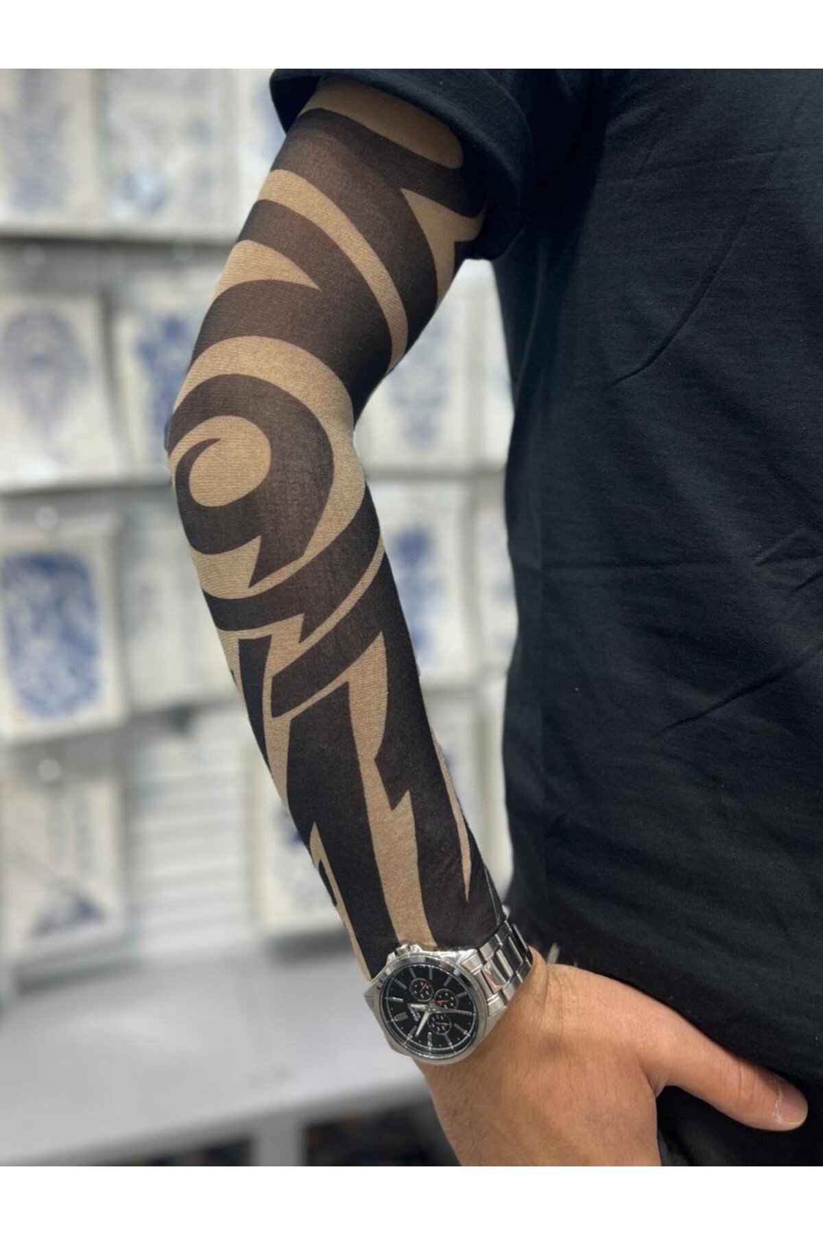 Arescollection 3D Baskılı Giyilebilir Likralı Yıkanabilir Kol Ve Bacak Dövmesi 1