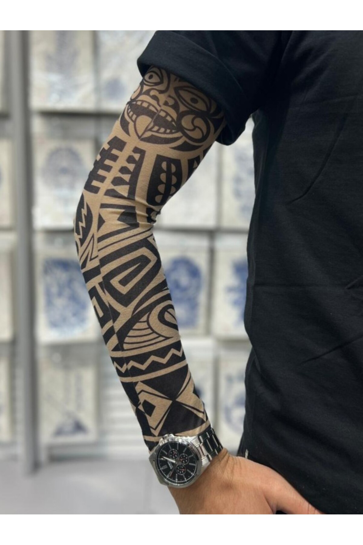 Arescollection 3D Baskılı Giyilebilir Likralı Yıkanabilir Kol Ve Bacak Dövmesi 1