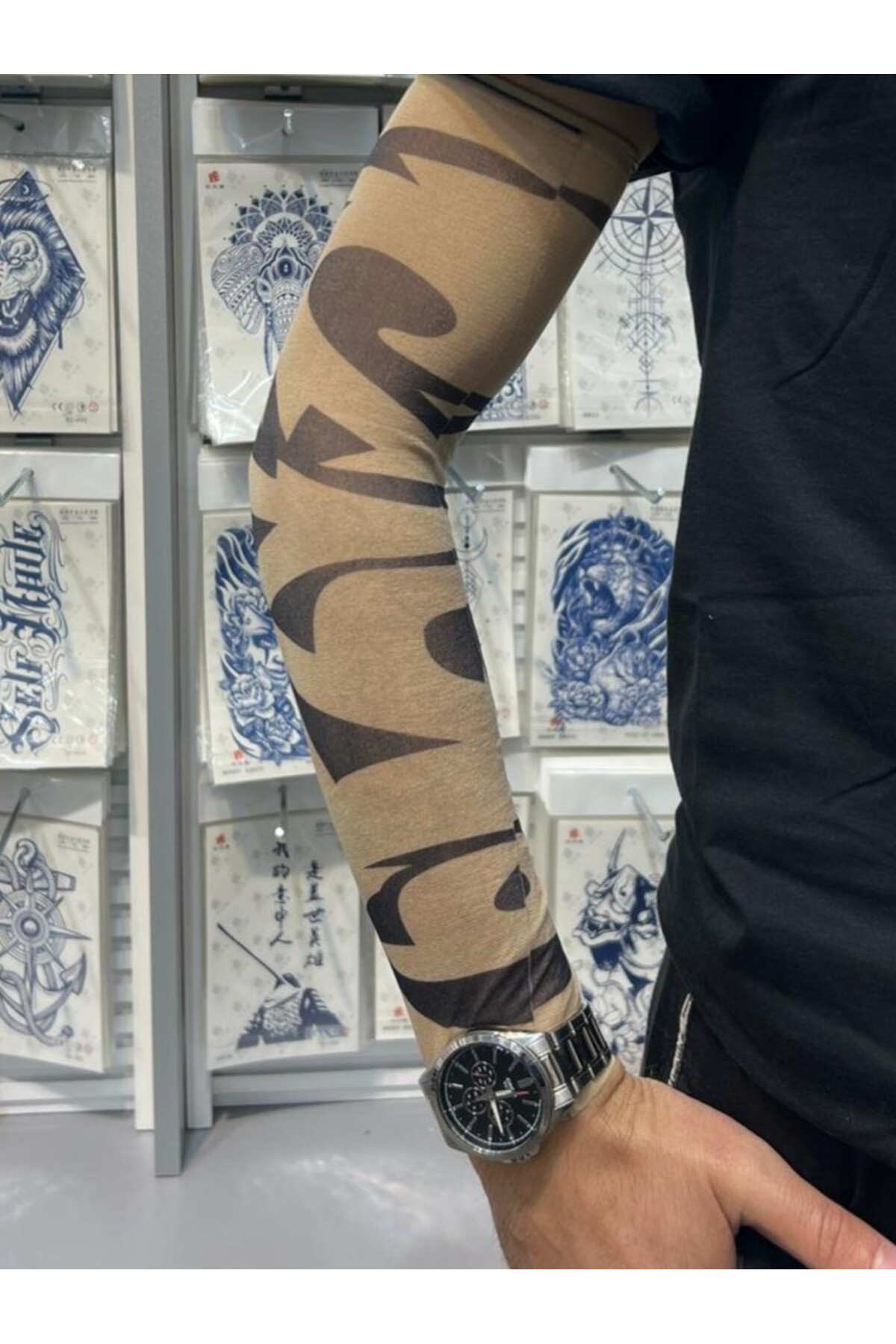 Arescollection 3D Baskılı Giyilebilir Likralı Yıkanabilir Kol Ve Bacak Dövmesi 1