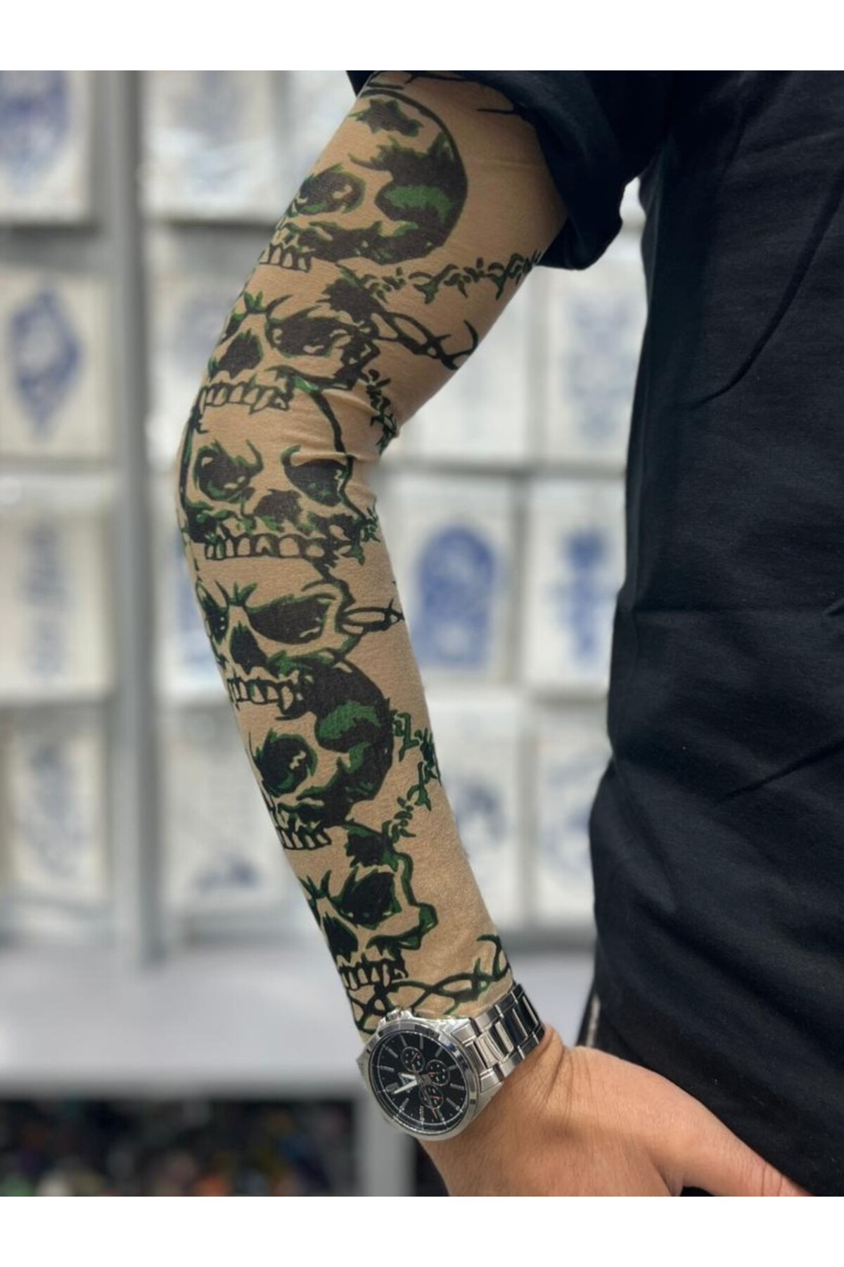 Arescollection 3D Baskılı Giyilebilir Likralı Yıkanabilir Kol Ve Bacak Dövmesi 1