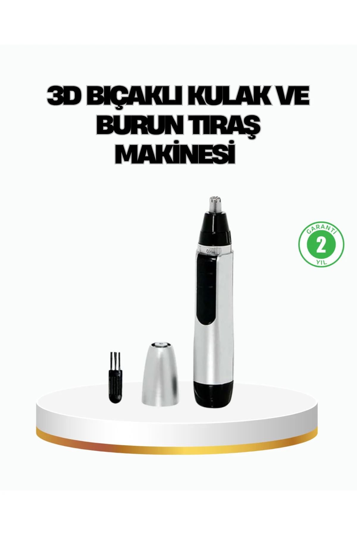 3d Bıçaklı Burun Ve Kulak Tıraş Makinesi Pil İle Çalışan Taşınabilir Model