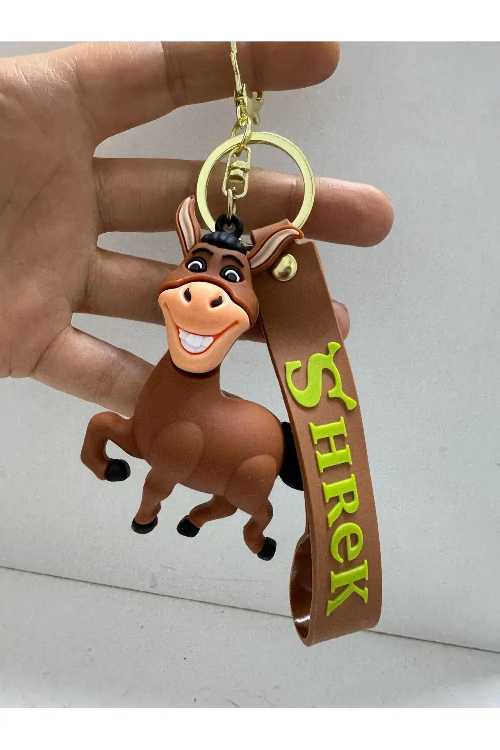 3D büyük boy silikoN eşek   1 adet lüks anahtarlık,çanta süsü