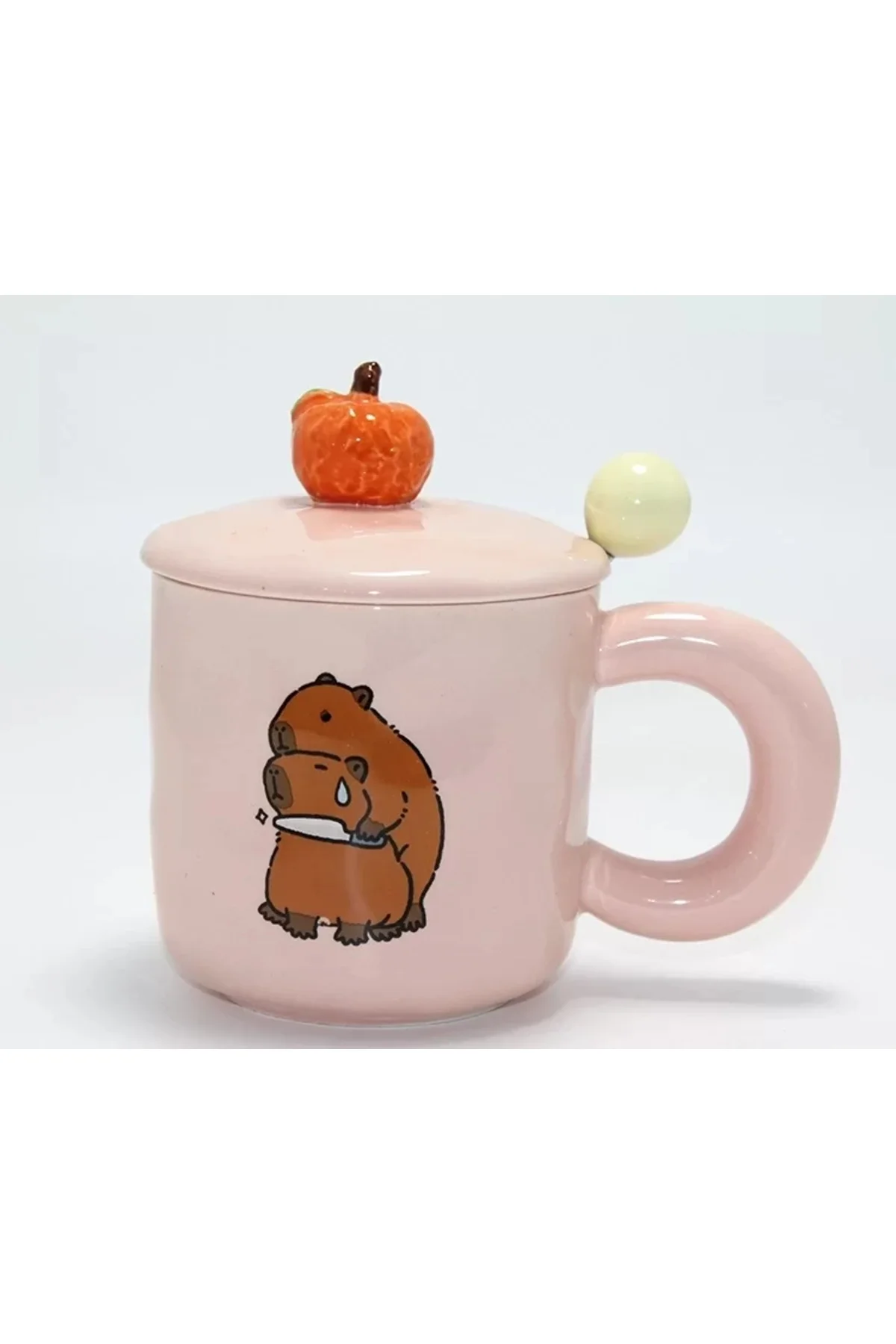 3d Capybara Desenli Porselen Kupa Bardak Alk4504