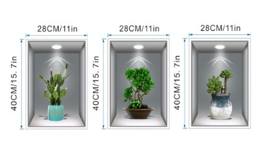 3D Çiçek Vazo Duvar Sticker 3 lü Set GRİ Fon (4741) 3D Çiçek Vazo Duvar Sticker 3 lü Set GRİ Fon (4741)