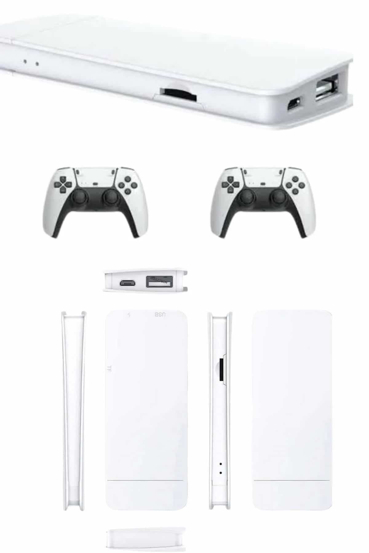 3D Çift Oyun Kollu 4K HD Ekran Nostaljik 20.000 Oyunlu Beyaz Game