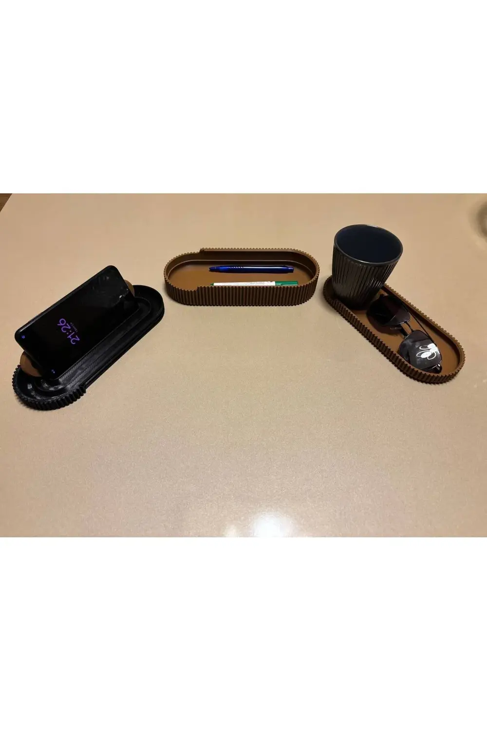 3D Çok Amaçlı Masaüstü Organizer – Telefon Standı, Kalemlik ve Of