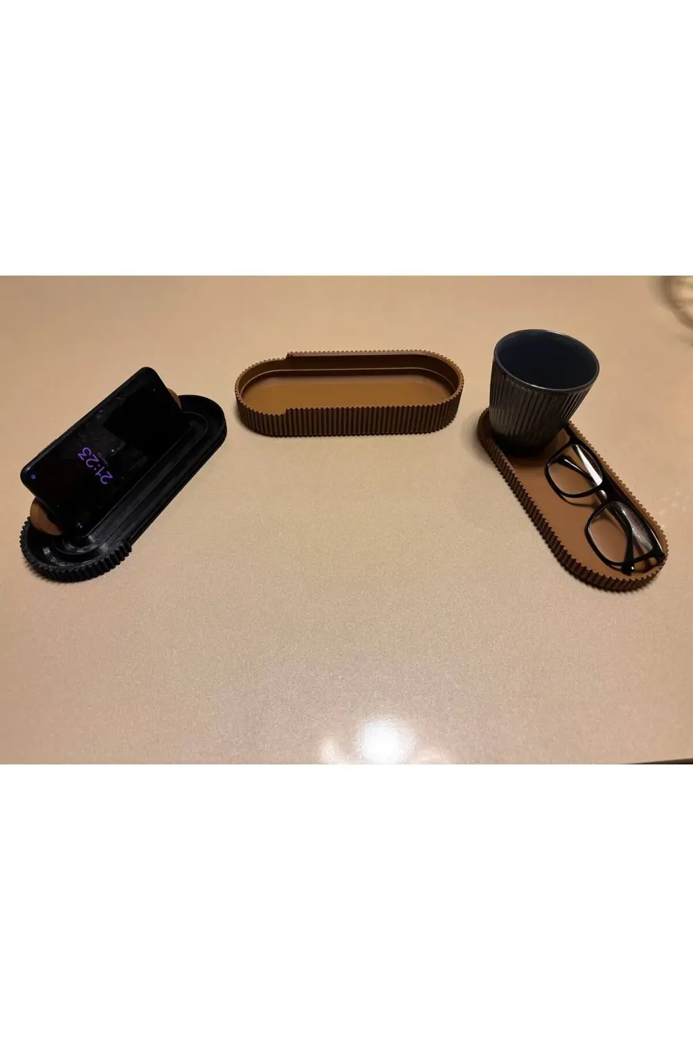 3D Çok Amaçlı Masaüstü Organizer – Telefon Standı, Kalemlik ve Of