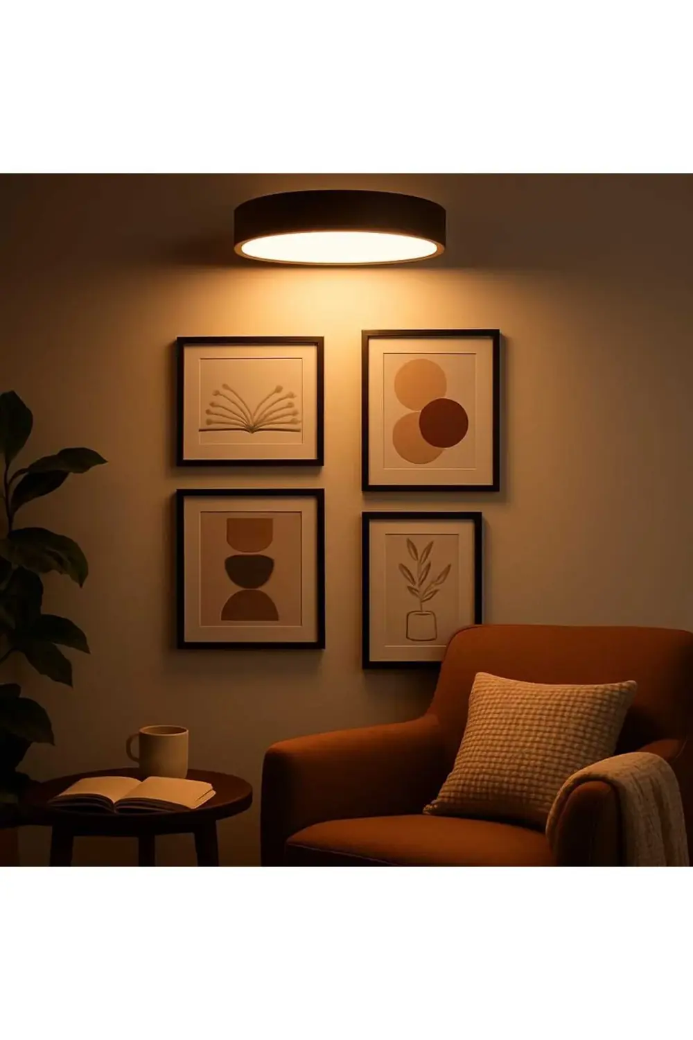 3D Dekoratif Banyo Duvar Ayna Tablo Aydınlatması