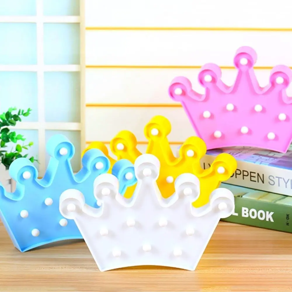 3D Dekoratif Pilli Kraliçe Tacı Model Led Masa ve Gece Lambası (4