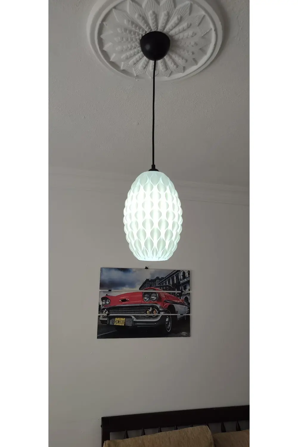 3d Desıgn Mmd Bohem Beyaz Sarkıt Avize Modern Tasarım Yatak Odası