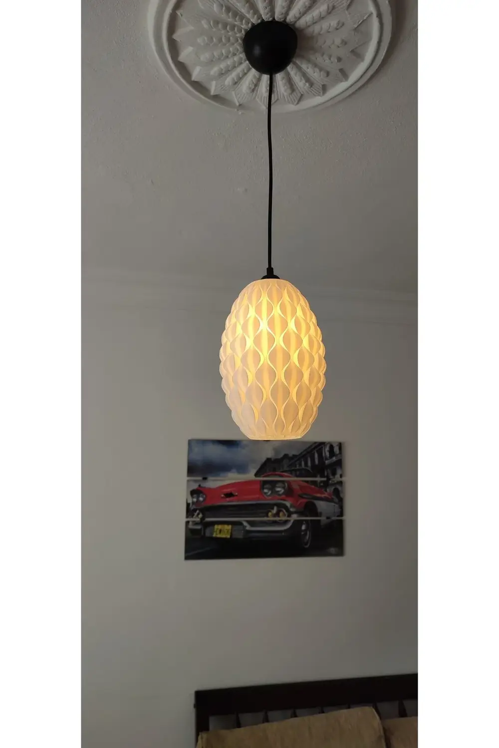 3d Desıgn Mmd Bohem Beyaz Sarkıt Avize Modern Tasarım Yatak Odası