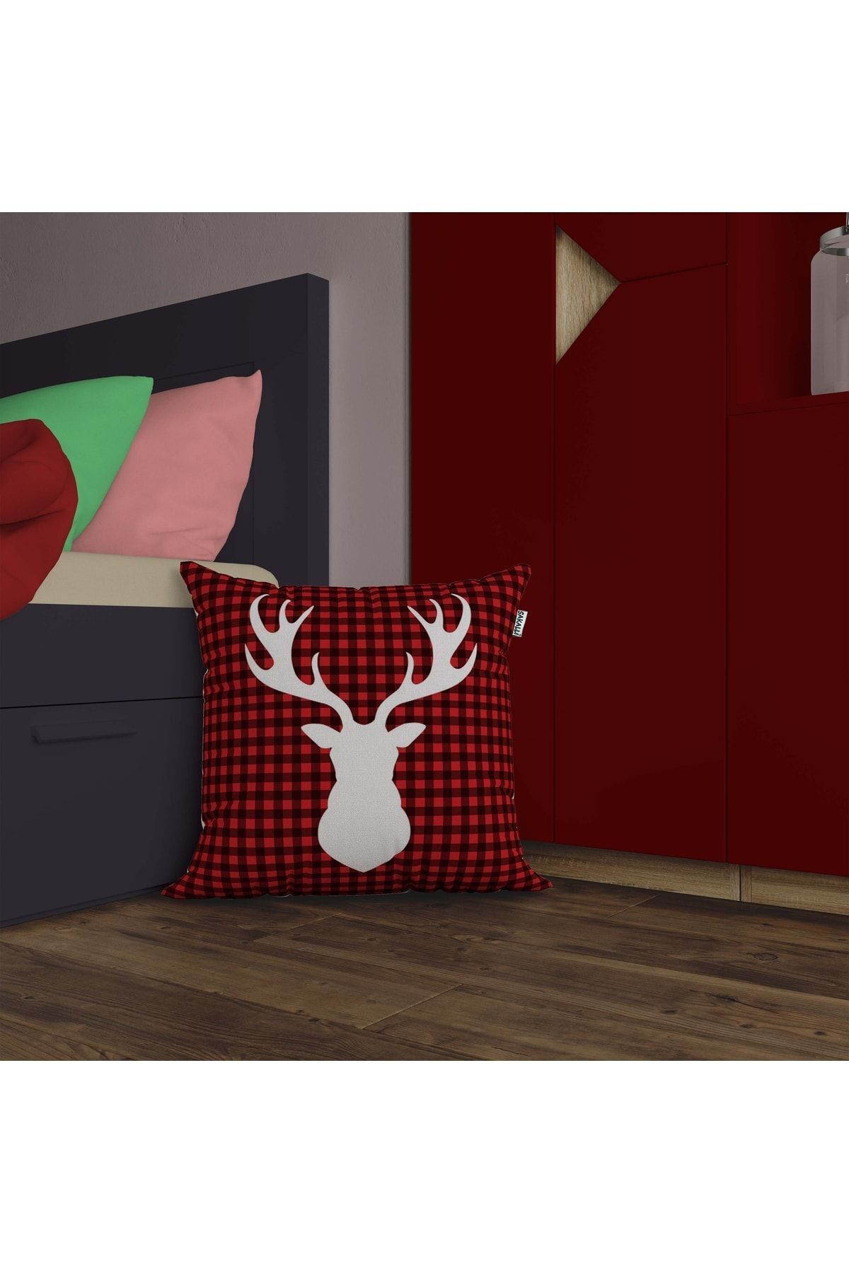 3d Digital Baskılı Dekoratif Kırlent Kılıfı