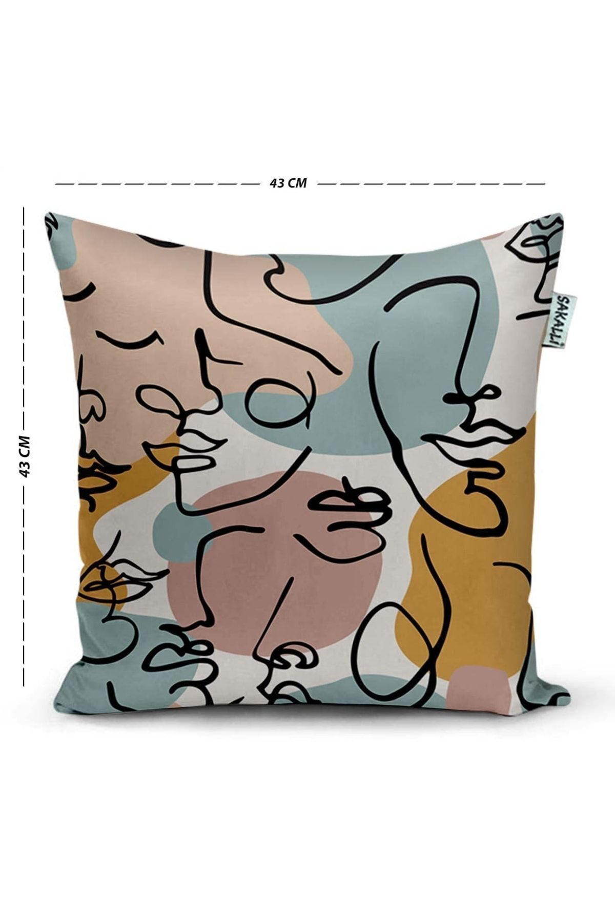 3d Dijital Baskılı Dekoratif Kırlent Kılıfı