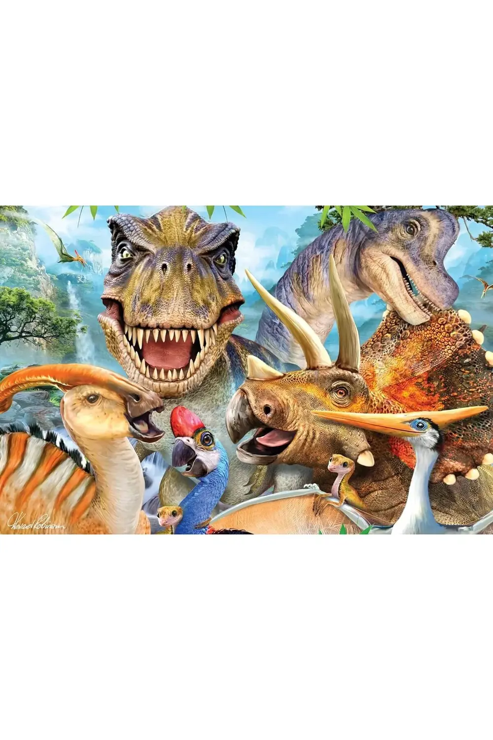3D - Dinozor Selfie - 150 Parça Puzzle 1178227