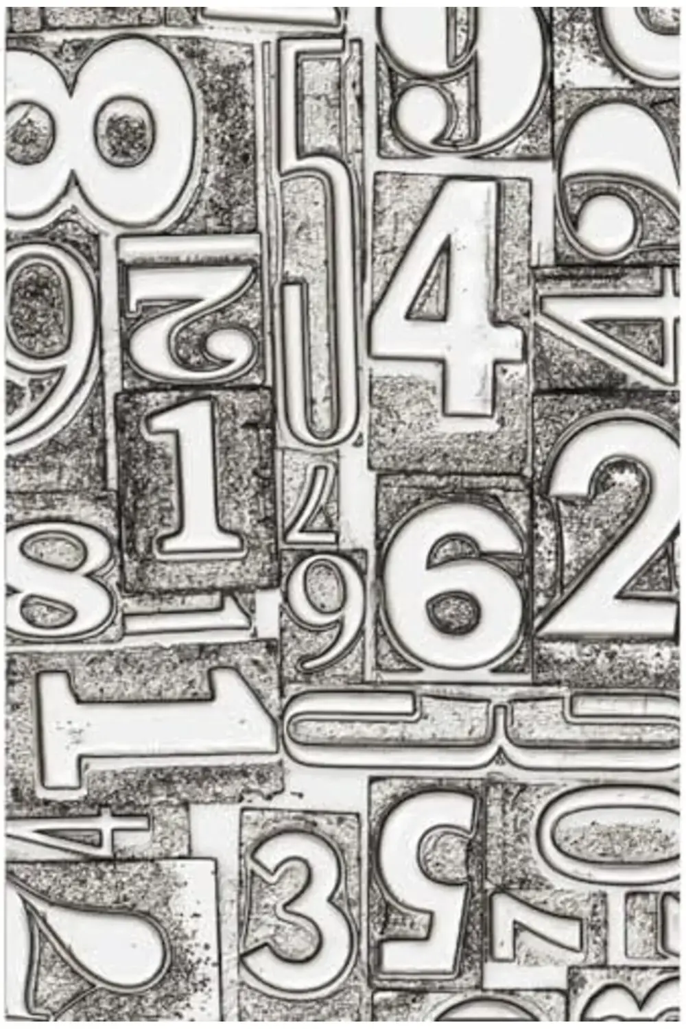 3D Doku Kalıbı - Tim Holtz Numbered 1200752