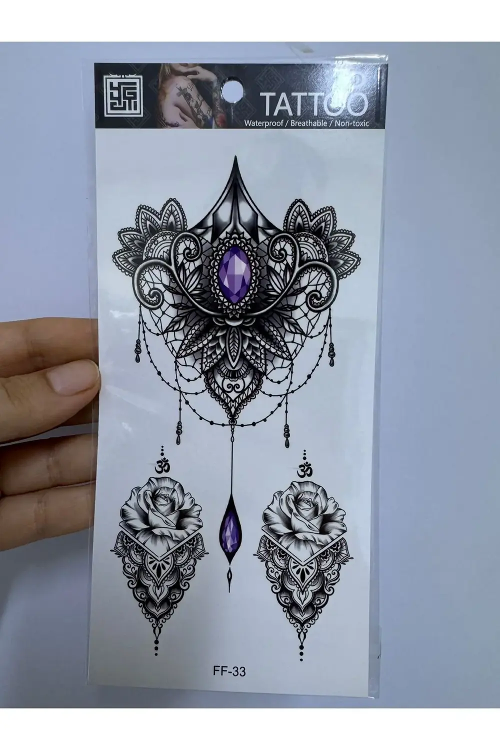 3d gerçek görünümlü suya dayanıklı 3lü kadın geçici dövme holiday