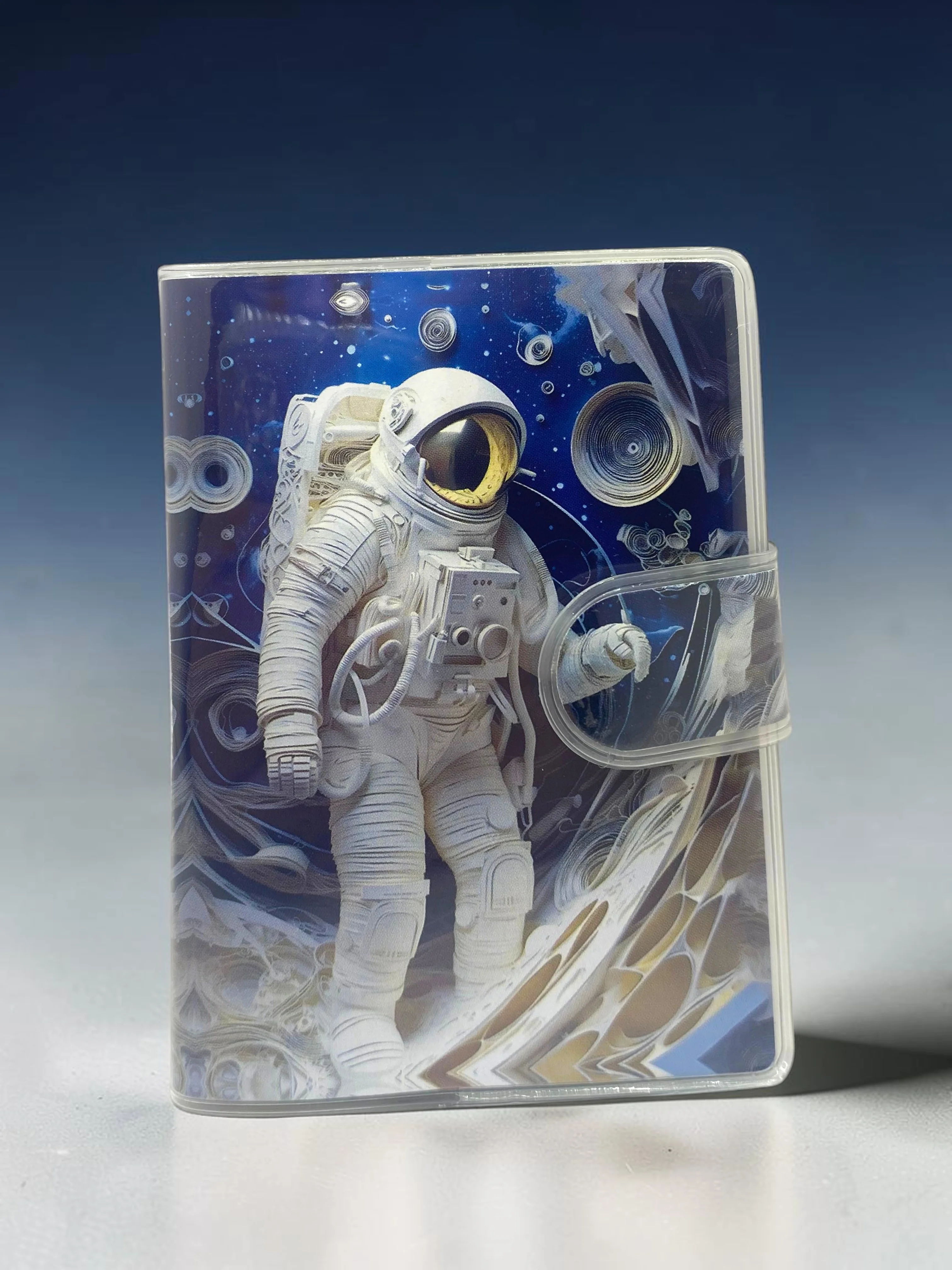 3D Görünümlü Astronot A7 Not Defteri , Çıt Çıtlı Cep Defteri - Ma