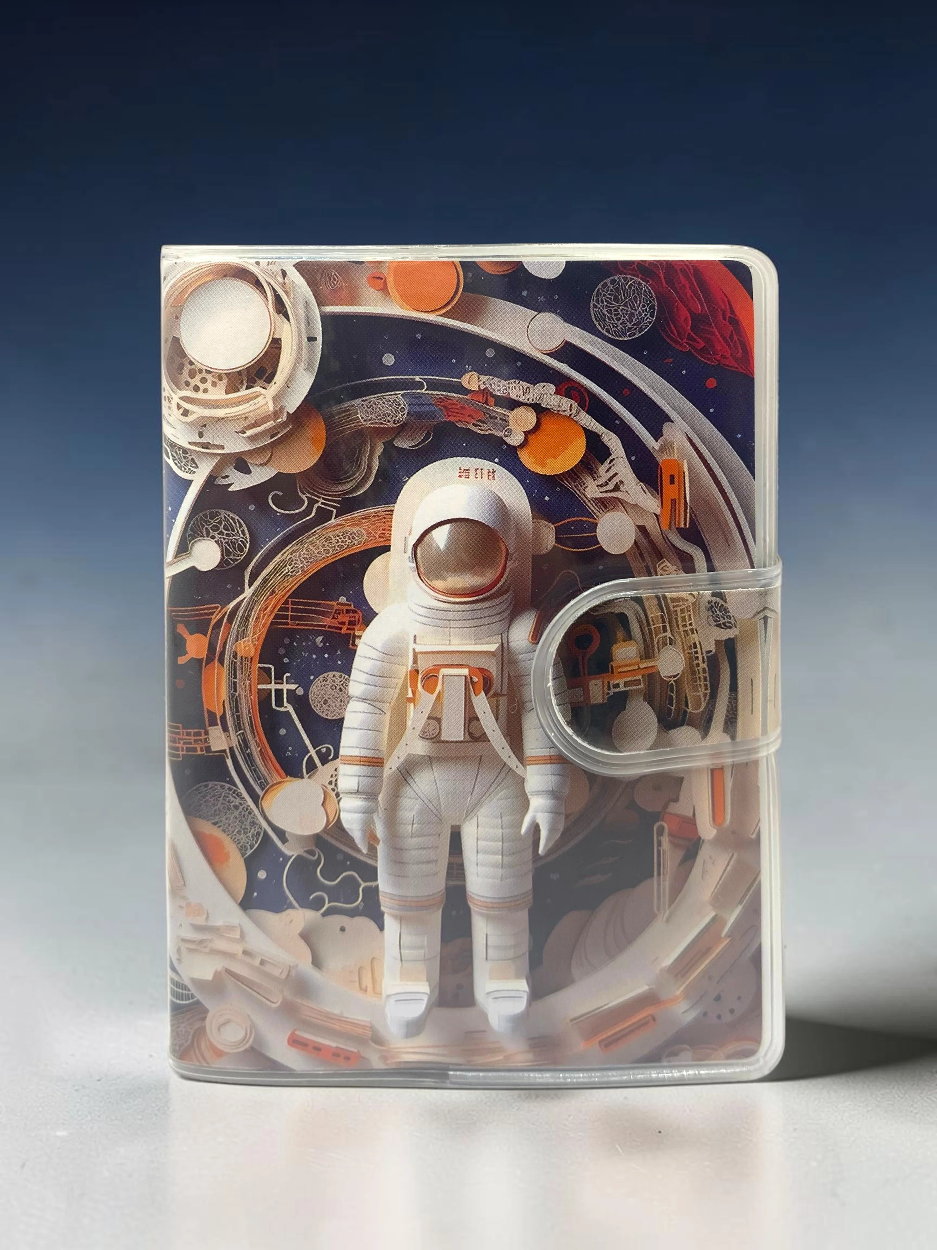 3D Görünümlü Astronot A7 Not Defteri , Çıt Çıtlı Cep Defteri - Tu